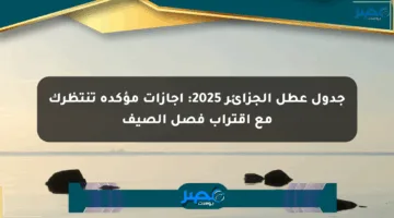 جدول عطل الجزائر 2025: إجازات مؤكدة تنتظرك مع اقتراب فصل الصيف